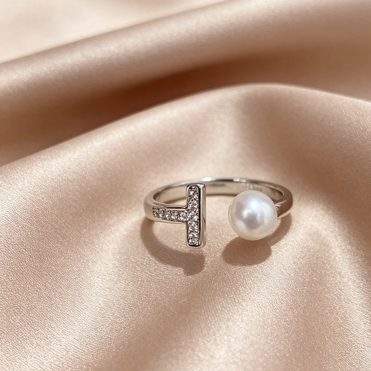 Akoya Pearl Open Ring