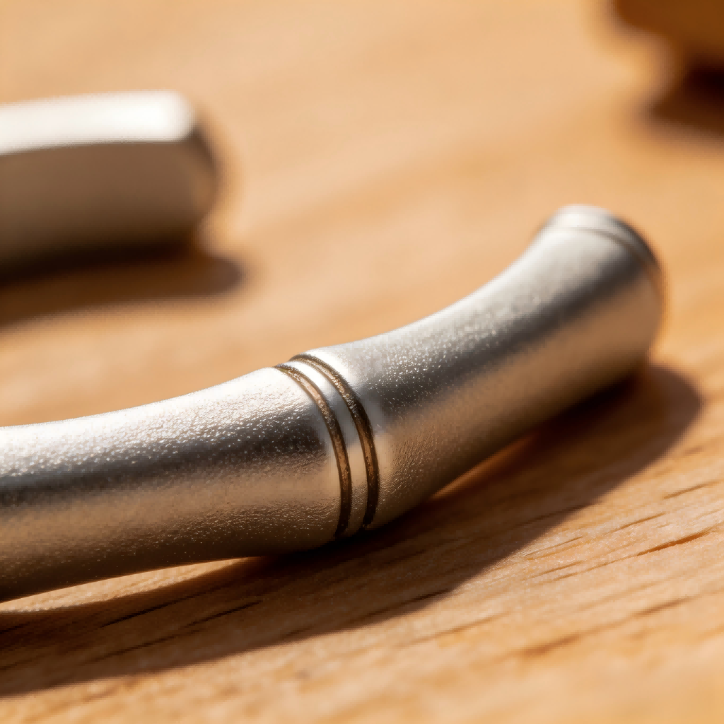 Bamboo Stack Ring – Engravable Open Band