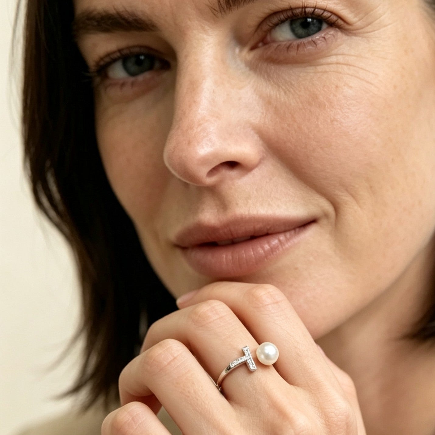 Akoya Pearl Open Ring