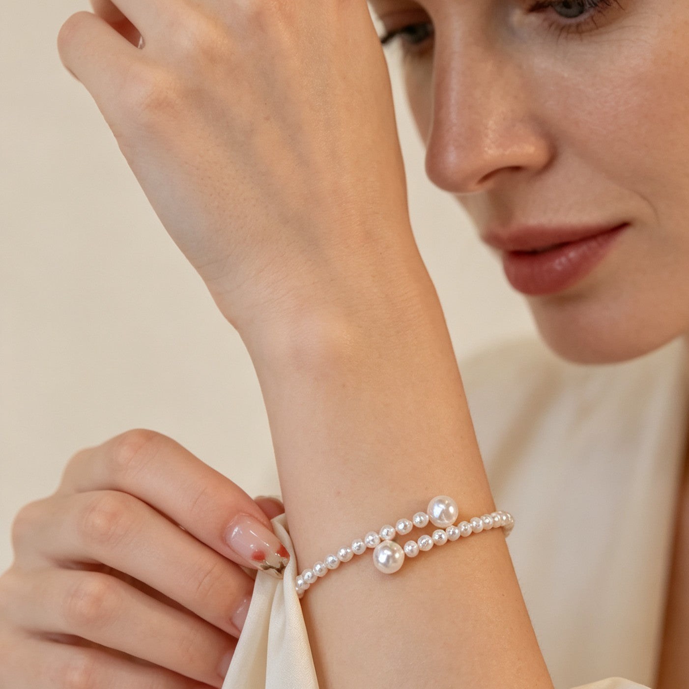 Akoya Pearl Open Bracelet