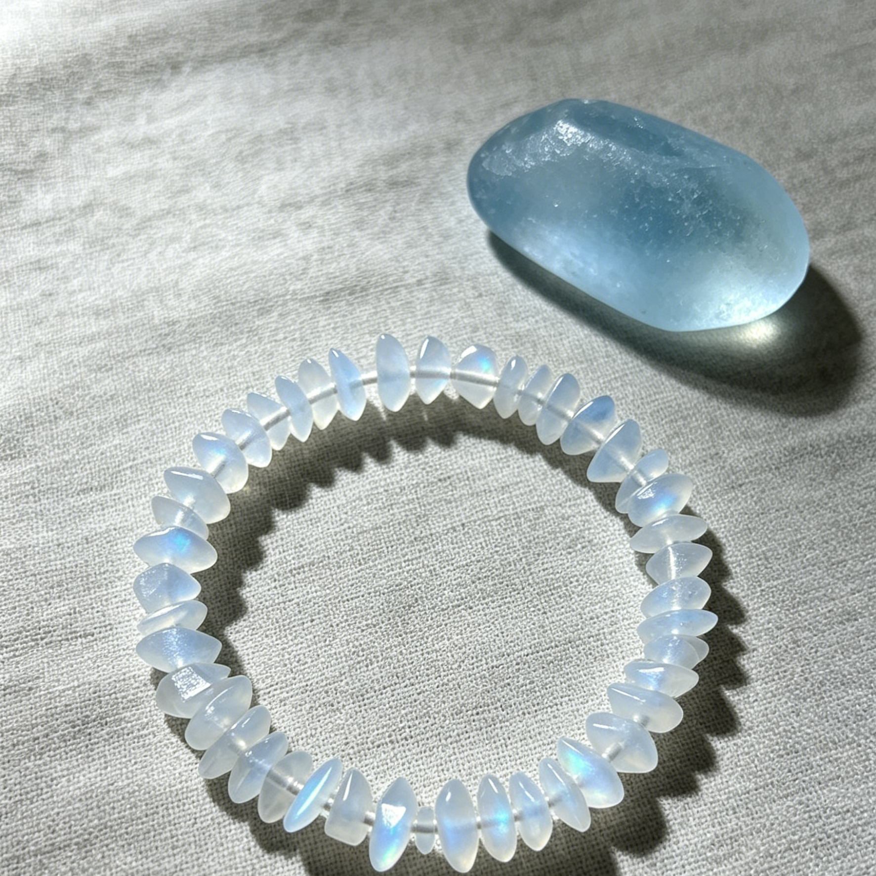 Moonstone Bracelet – Raw Natural Stone