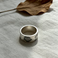 Ink Wash Ring – Unique Silver Band