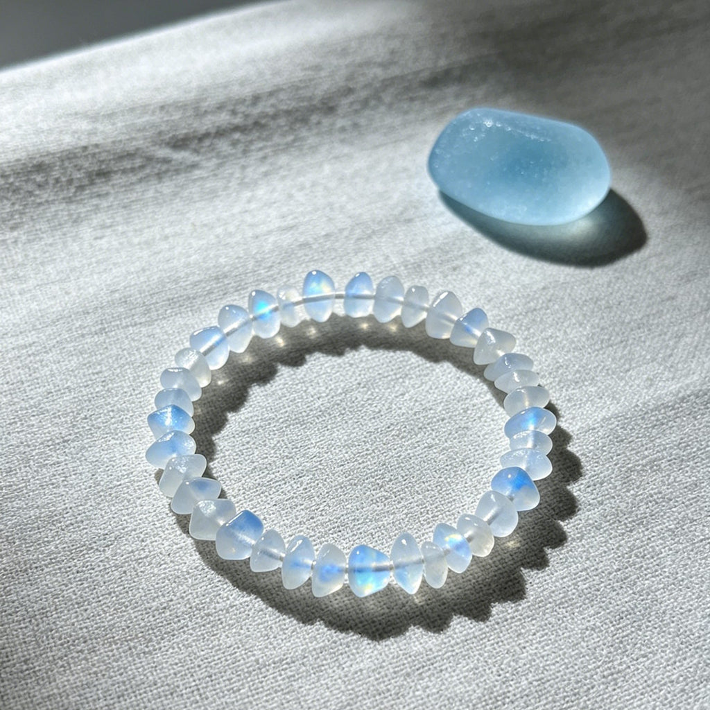 Moonstone Bracelet – Raw Natural Stone