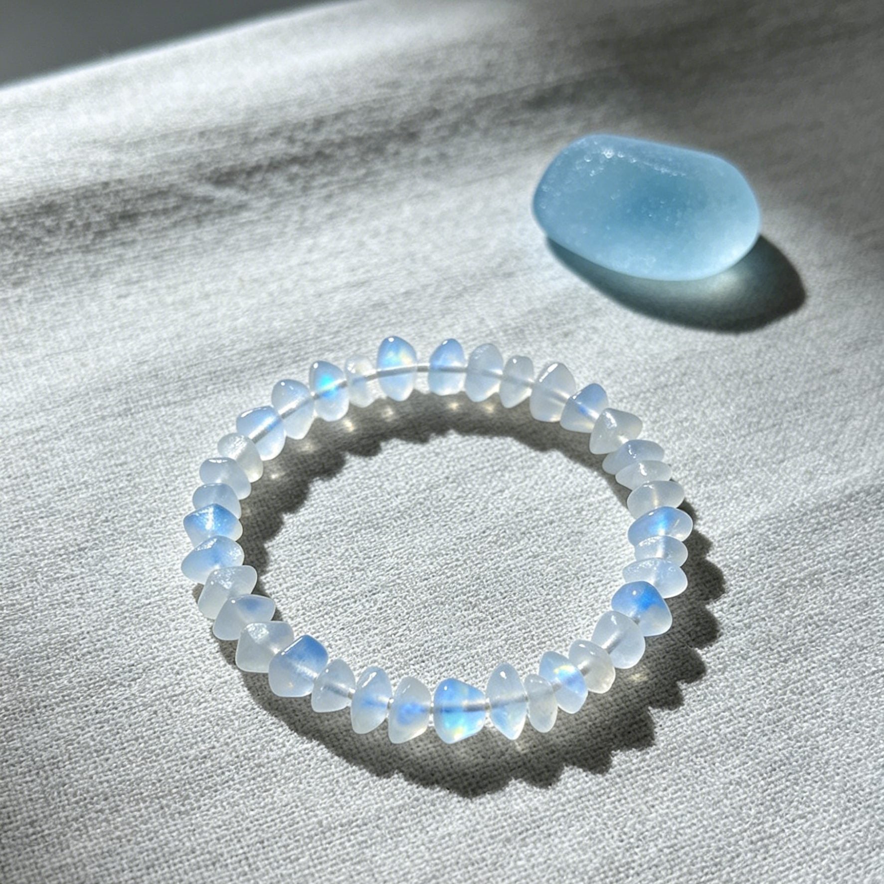 Moonstone Bracelet – Raw Natural Stone