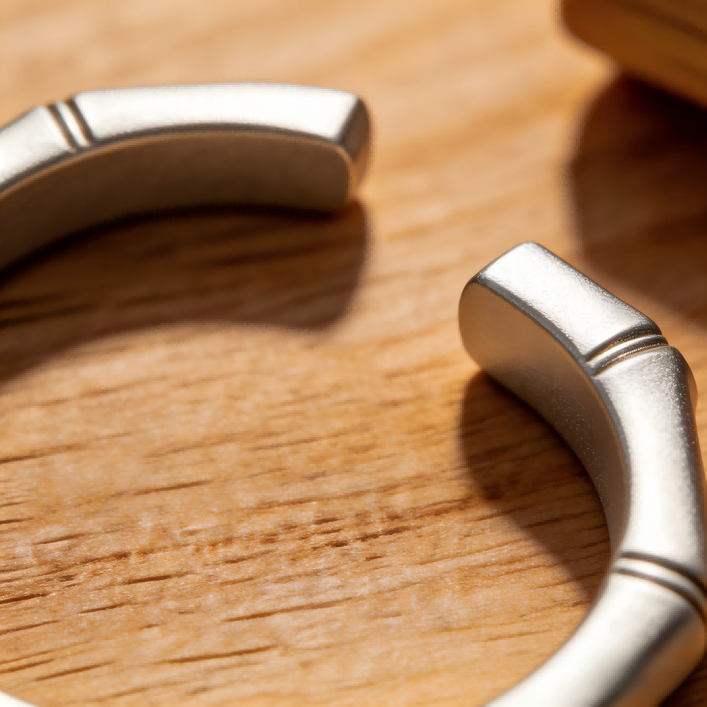 Bamboo Stack Ring – Engravable Open Band