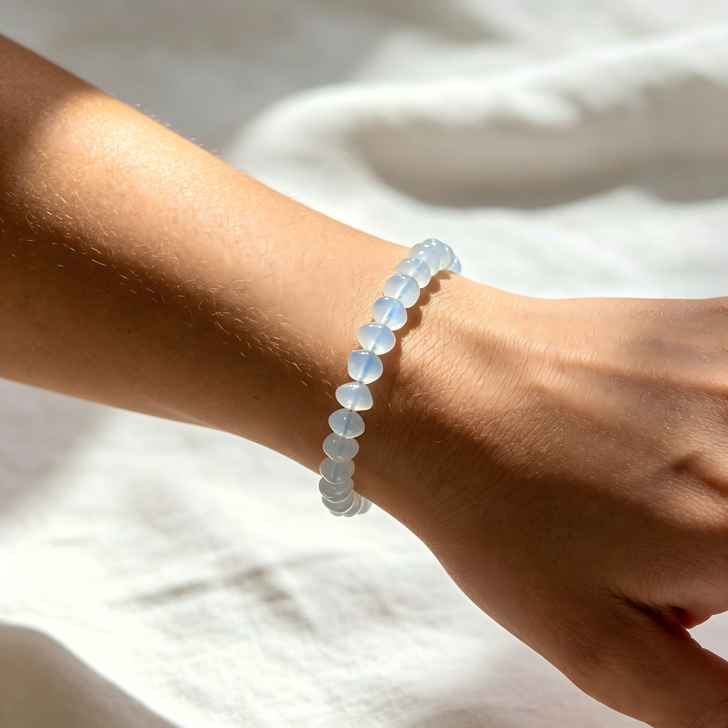 Moonstone Bracelet – Raw Natural Stone