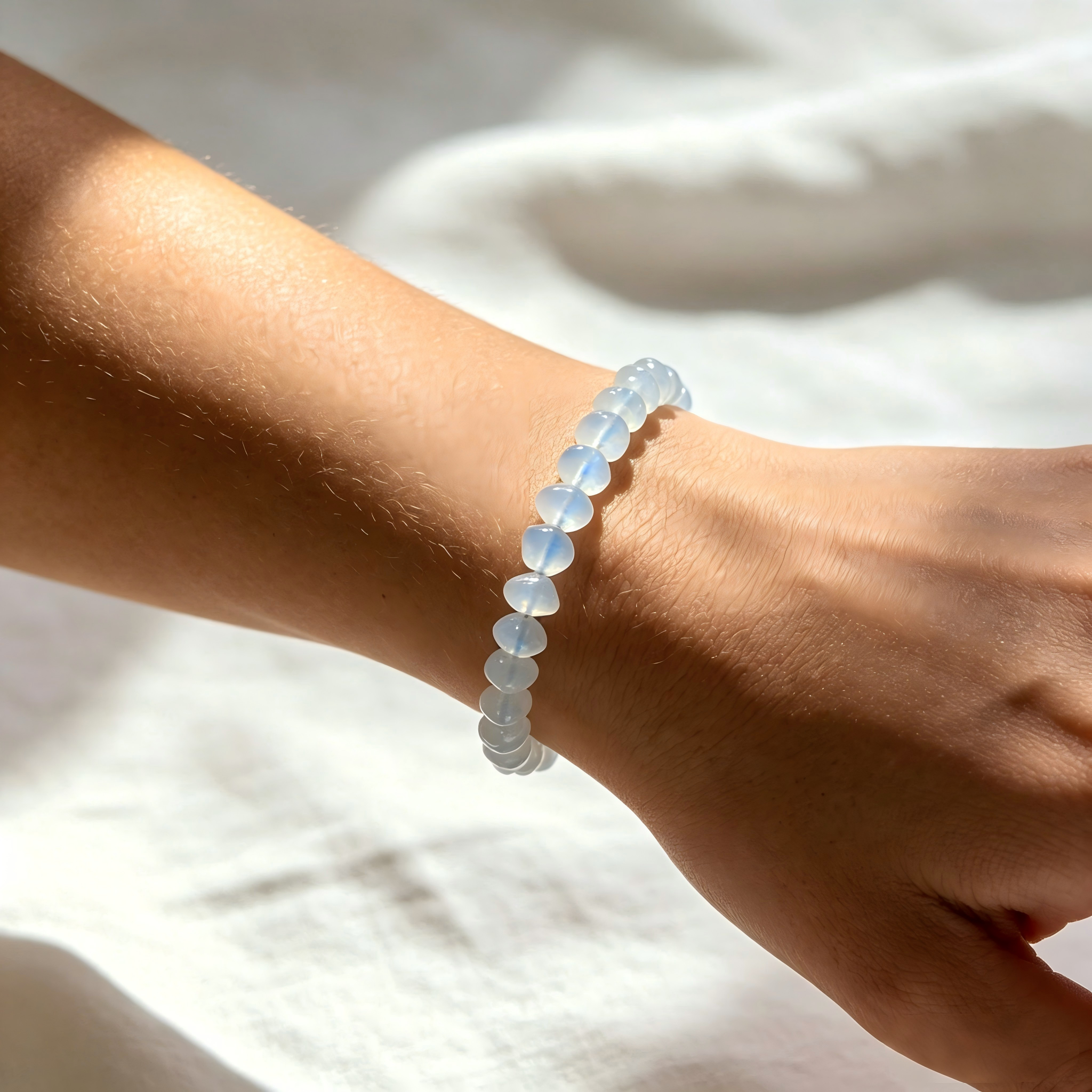 Moonstone Bracelet – Raw Natural Stone