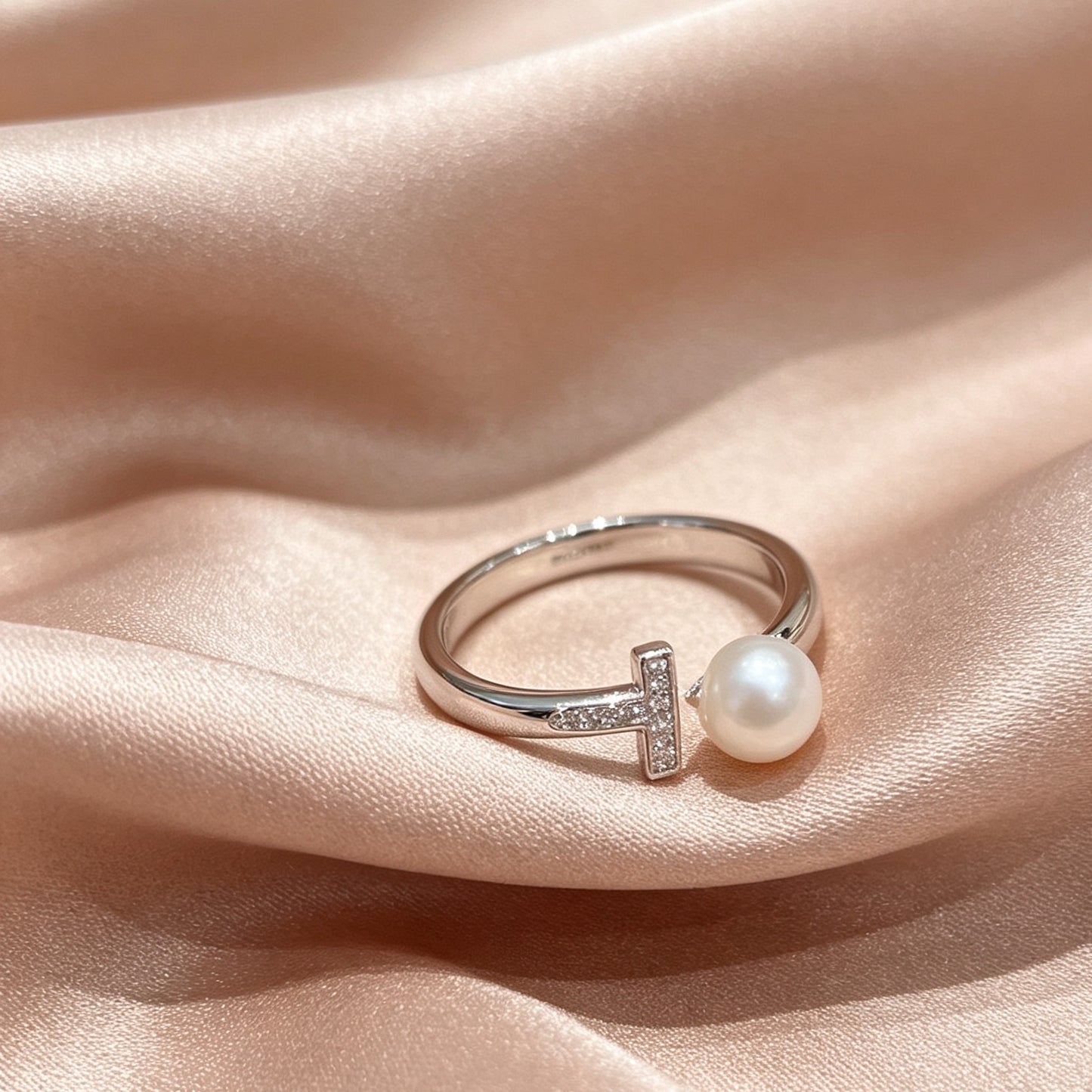 Akoya Pearl Open Ring