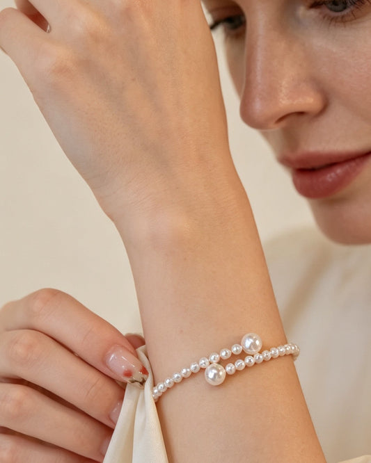 Akoya Pearl Open Bracelet