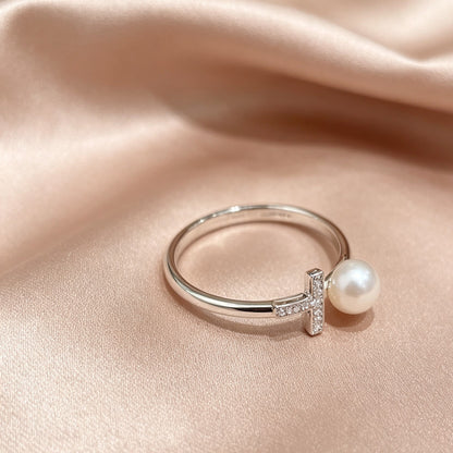Akoya Pearl Open Ring